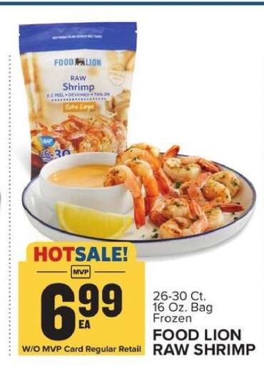 Food Lion Raw Shrimp