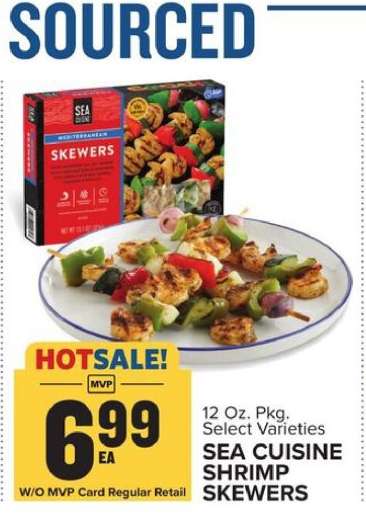 Sea Cuisine Shrimp Skewers