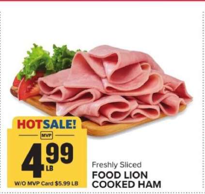 FOOD LION COOKED HAM