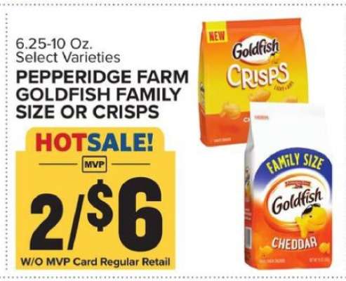 Pepperidge Farm Goldfish Family Size or Crisps