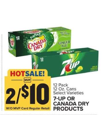 7-UP or Canada Dry Products