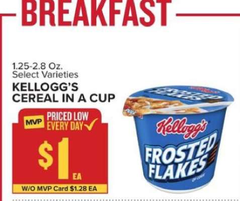 Kellogg's Cereal in a Cup