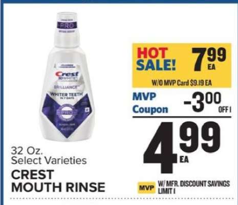 CREST MOUTH RINSE