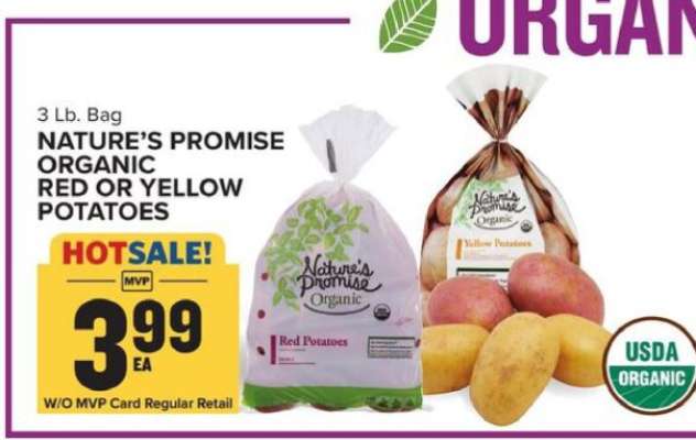 Nature's Promise Organic Red or Yellow Potatoes