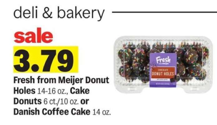 Fresh from Meijer Donut Holes