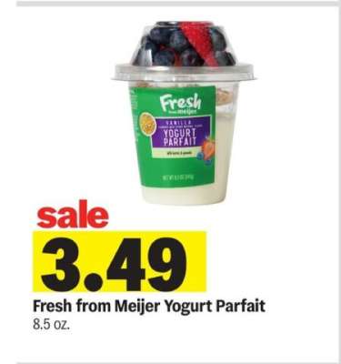 Fresh from Meijer Yogurt Parfait