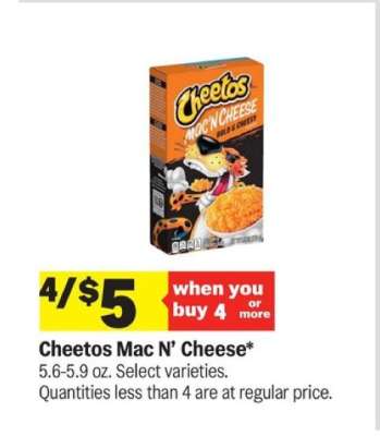 Cheetos Mac'N Cheese
