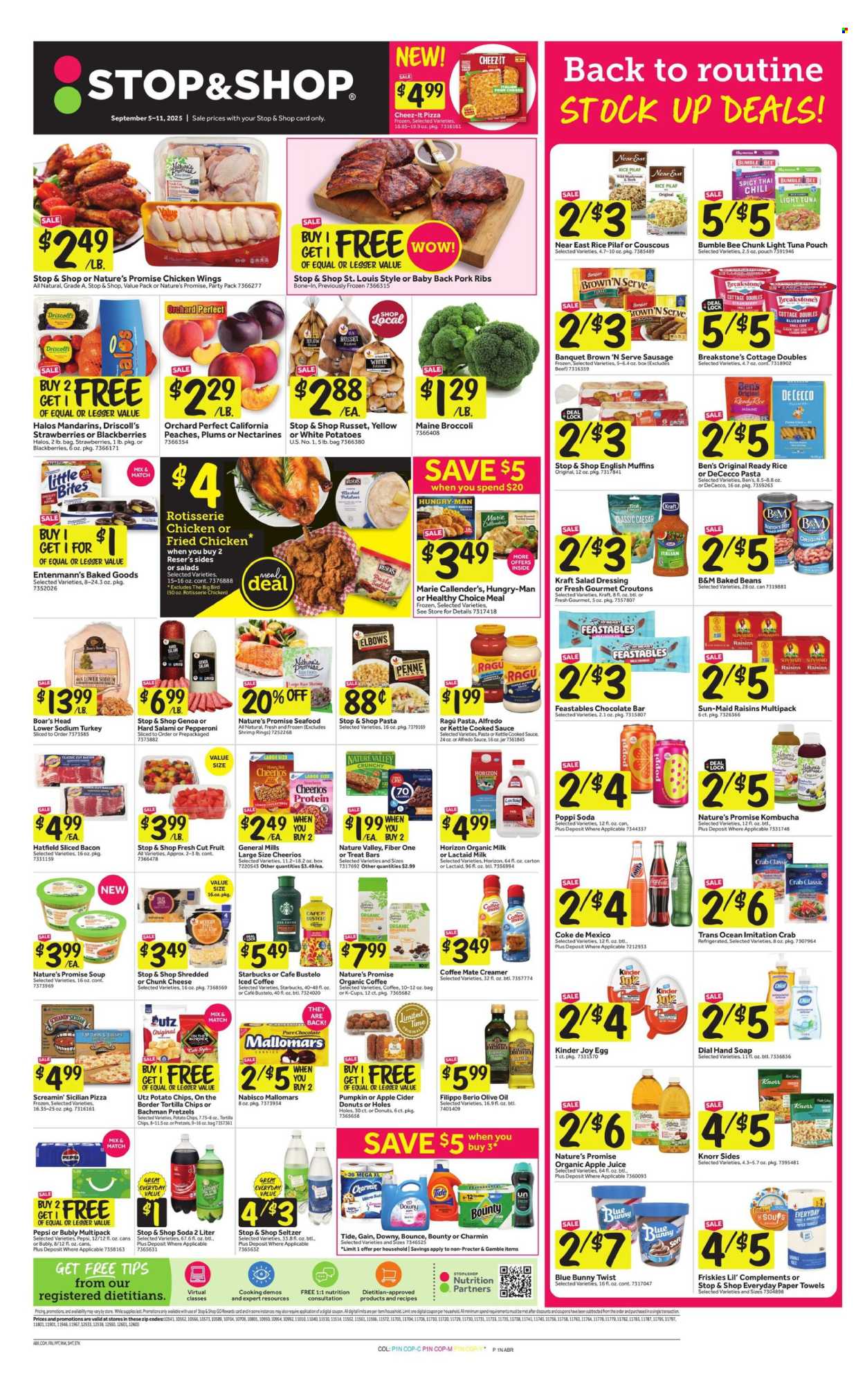 Stop & Shop ad - 09/05/2025 - 09/11/2025. Page 1