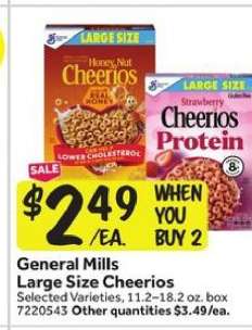 General Mills Large Size Cheerios