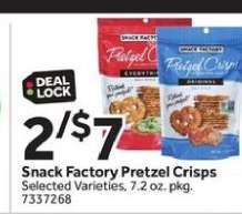 Snack Factory Pretzel Crisps