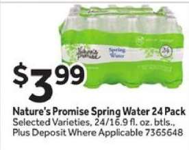 Nature's Promise Spring Water 24 Pack