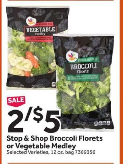 Stop & Shop Broccoli Florets or Vegetable Medley