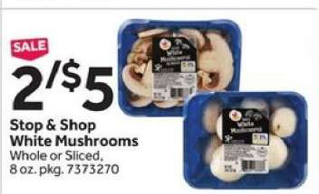 Stop & Shop White Mushrooms