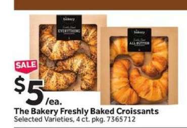 The Bakery Freshly Baked Croissants