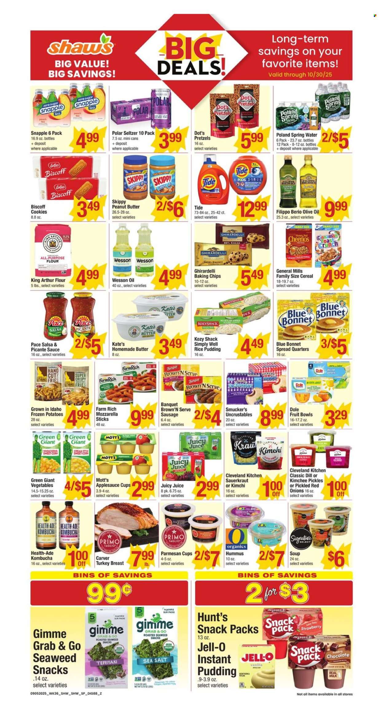 Shaw’s ad - 09/04/2025 - 10/30/2025. Page 1