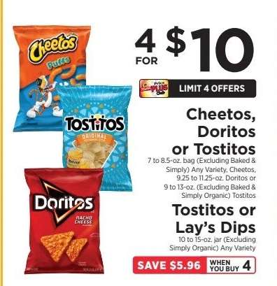 Cheetos, Doritos or Tostitos