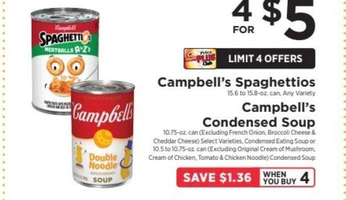 Campbell’s Spaghettios & Campbell’s Condensed Soup