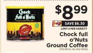 Chock full O'Nuts Ground Coffee