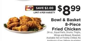 Bowl & Basket 8-Piece Fried Chicken