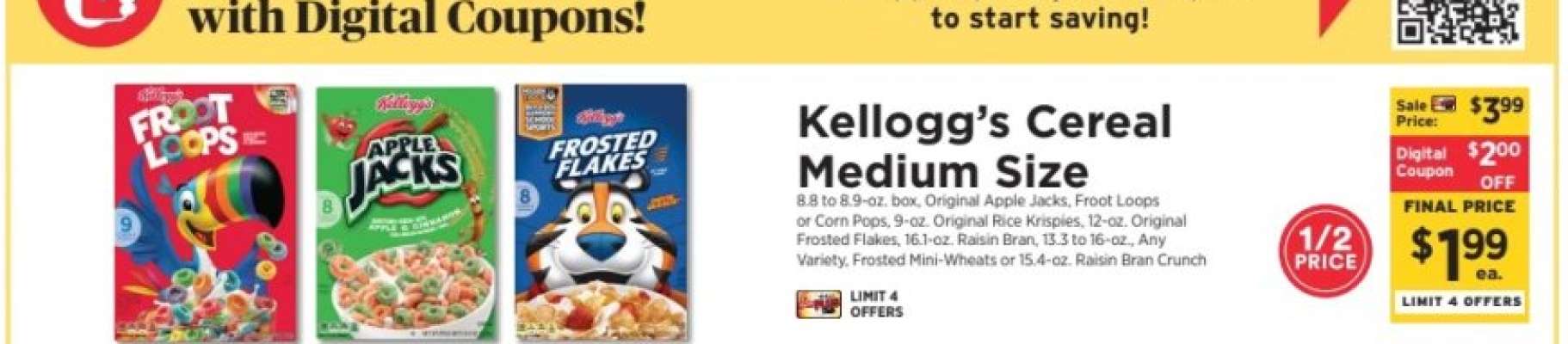 Kellogg's Cereal Medium Size