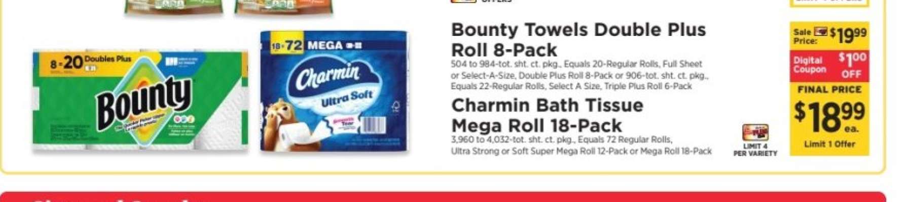 Charmin Bath Tissue Mega Roll 18-Pack