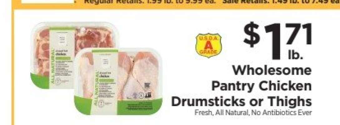 Wholesome Pantry Chicken Drumsticks or Thighs
