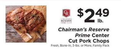 Chairman's Reserve Prime Center Cut Pork Chops
