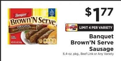 Banquet Brown'N Serve Sausage