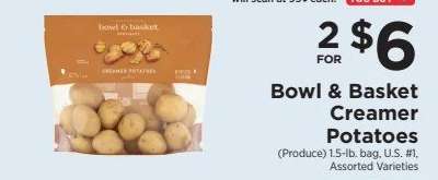 Bowl & Basket Creamer Potatoes