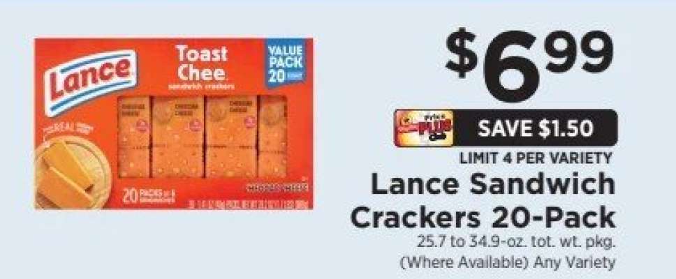 Lance Sandwich Crackers 20-Pack