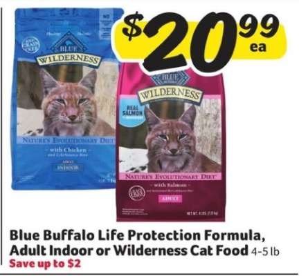 Blue Buffalo Life Protection Formula, Adult Indoor or Wilderness Cat Food