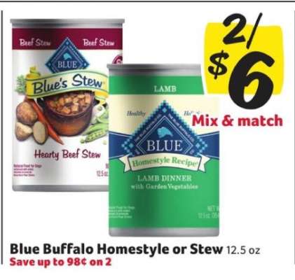 Blue Buffalo Homestyle or Stew