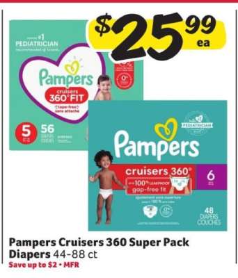 Pampers Cruisers 360 Super Pack Diapers