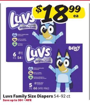 Luvs Family Size Diapers