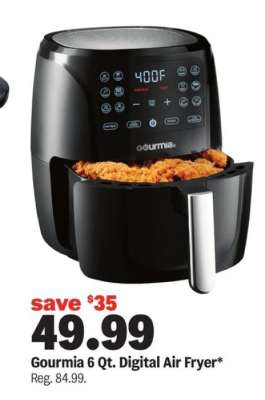 Gourmia 6 Qt. Digital Air Fryer*