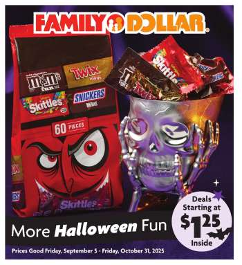 Family Dollar Flyer - 09/05/2025 - 10/31/2025.