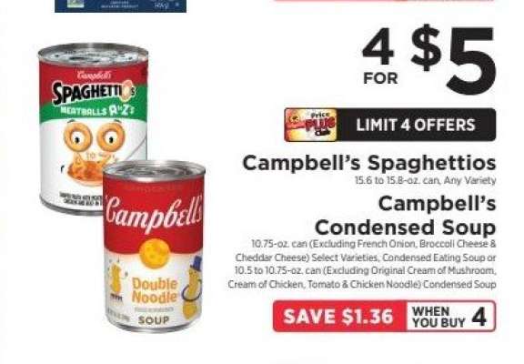 Campbell’s Spaghettios & Campbell’s Condensed Soup