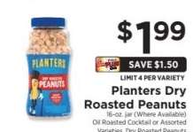 Planters Dry Roasted Peanuts