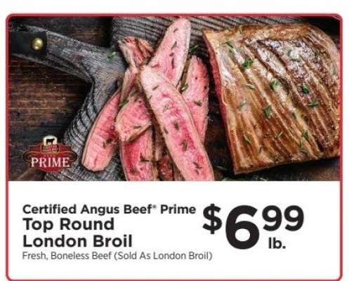 Certified Angus Beef Prime Top Round London Broil