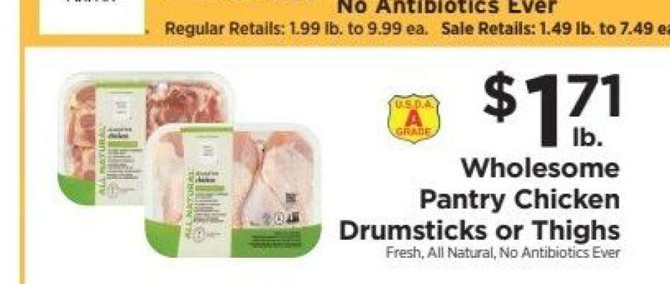 Wholesome Pantry Chicken Drumsticks or Thighs