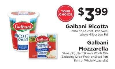 Galbani Ricotta or Galbani Mozzarella