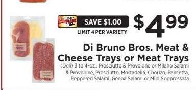 Di Bruno Bros. Meat & Cheese Trays or Meat Trays