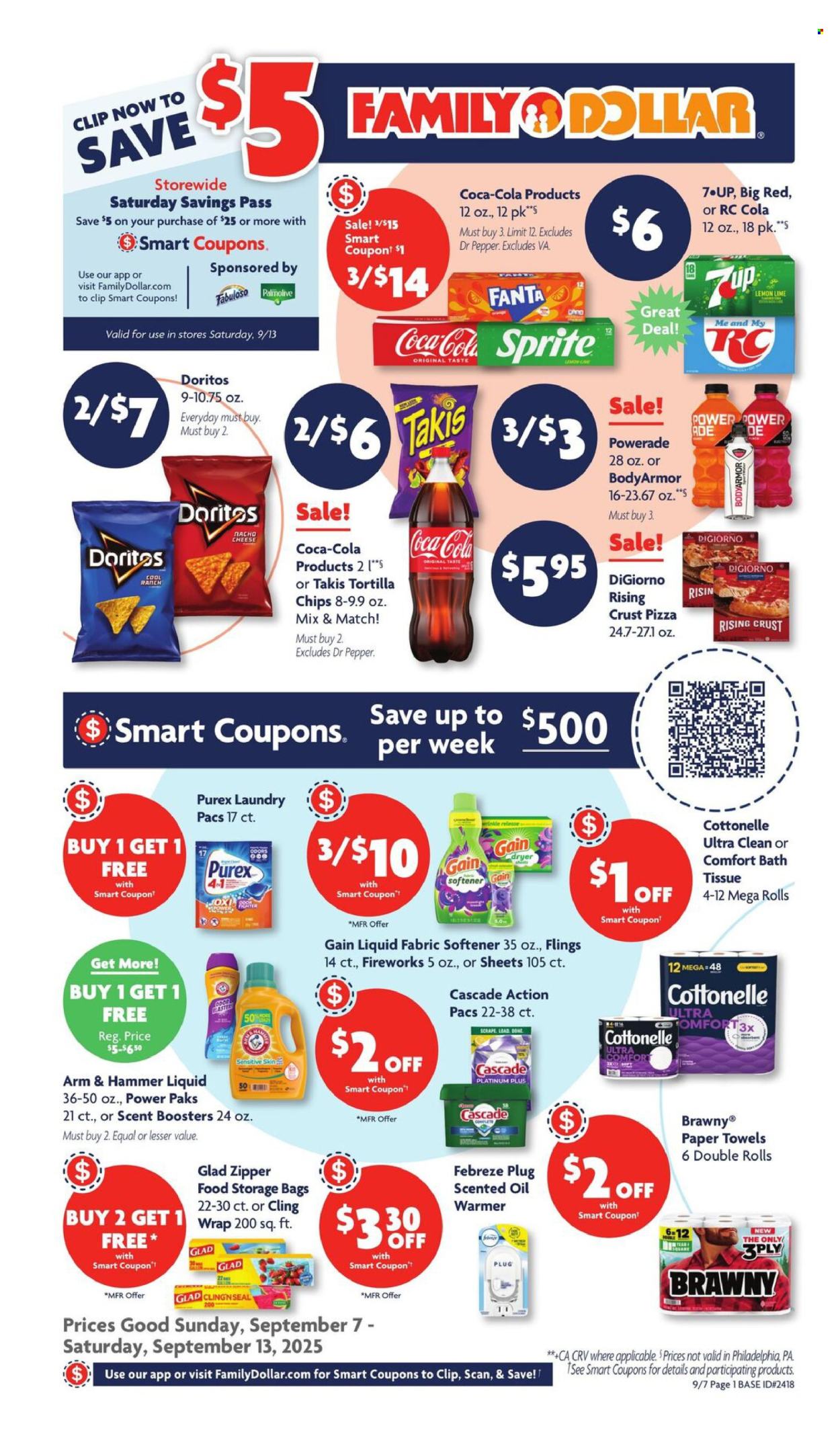 Family Dollar ad - 09/07/2025 - 09/13/2025. Page 1