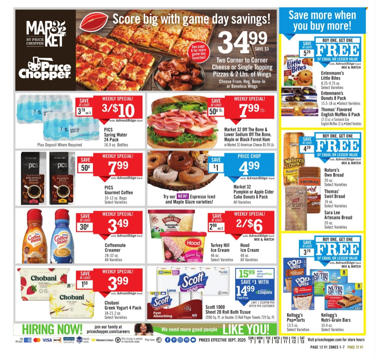 Price Chopper ad - 09/07/2025 - 09/13/2025. Page 12