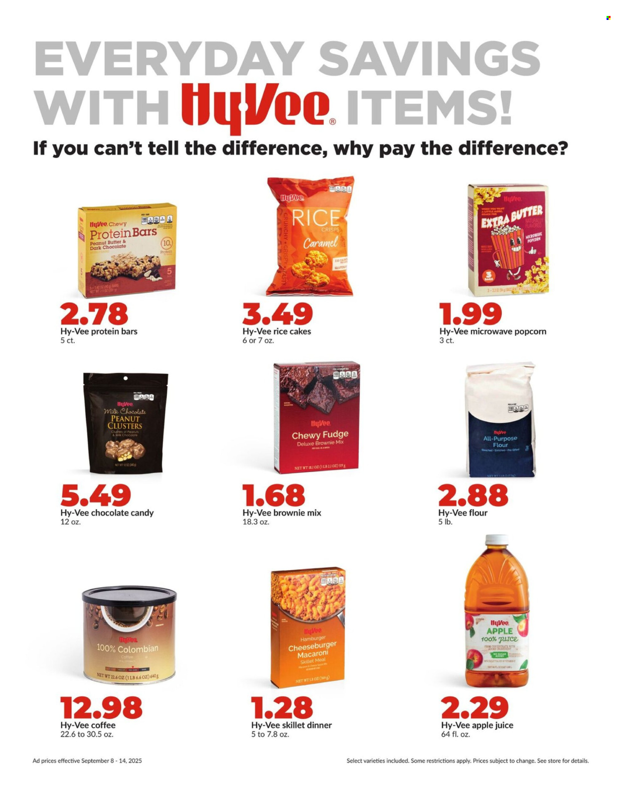 Hy-Vee ad - 09/08/2025 - 09/14/2025. Page 14