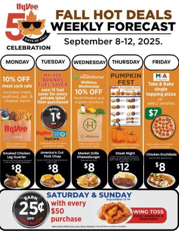 Hy-Vee Flyer - 09/08/2025 - 09/12/2025.