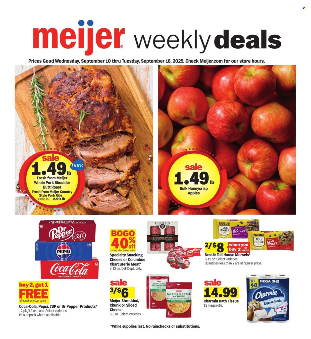 Meijer ad - 09/10/2025 - 09/16/2025. Page 1