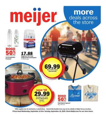 Meijer Flyer - 09/10/2025 - 09/16/2025.