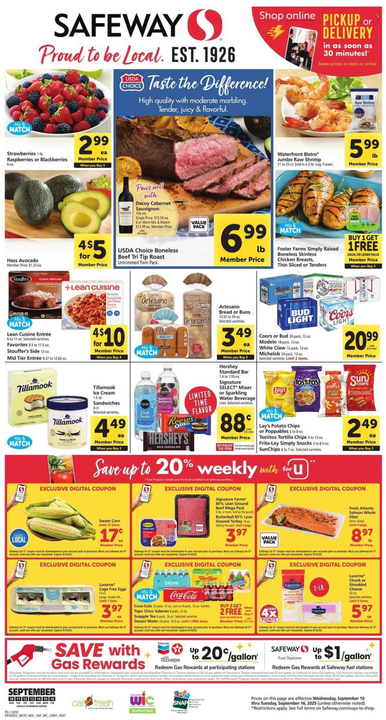 Safeway ad - 09/10/2025 - 09/16/2025. Page 1