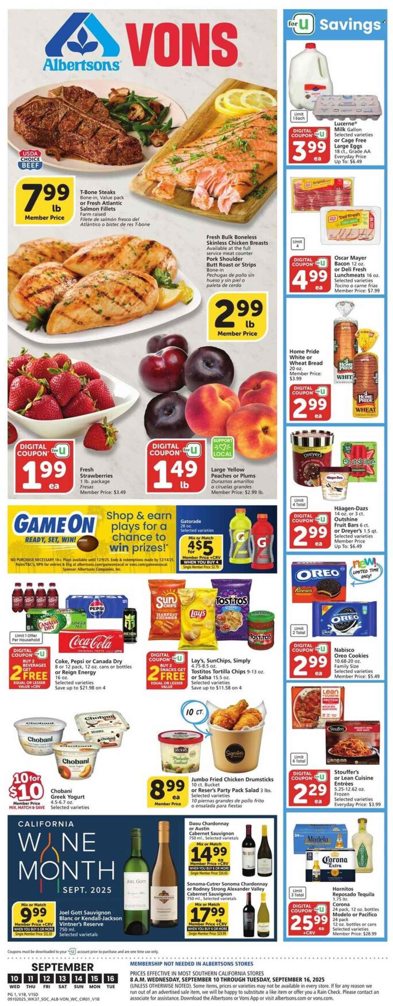 Albertsons ad - 09/10/2025 - 09/16/2025. Page 1